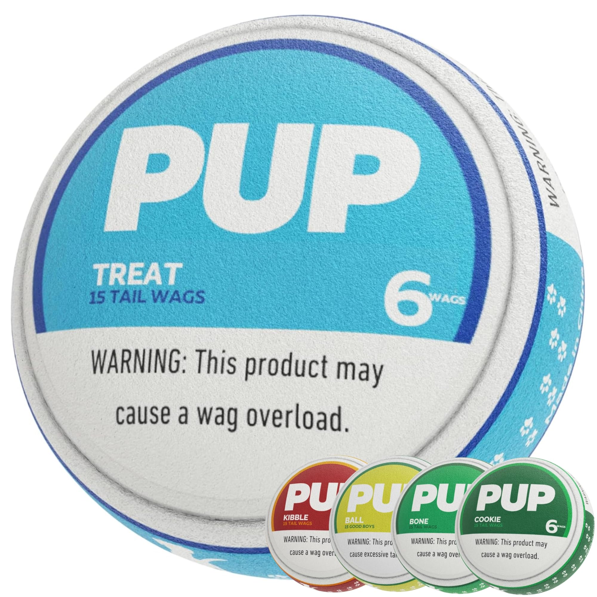 PUP6 PUP Pouch Plush Squeaky Durable Interactive Dog Chew Toy Plush