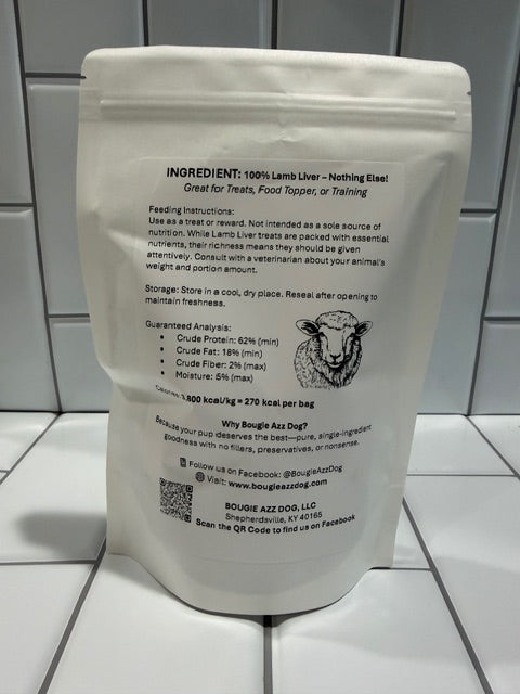 Freeze Dried Raw Lamb Liver
